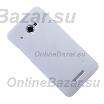 Чехол для HTC X920d (Butterfly) задняя крышка пластик ребристый Nillkin <белый> ― Nsk.OnlineBazar.su