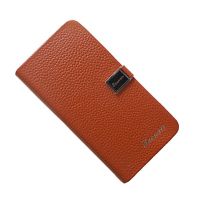 Чехол для HTC X920e (Butterfly) флип боковой натуральная кожа Xuenair Extreme leather Series <коричневый> ― Nsk.OnlineBazar.su
