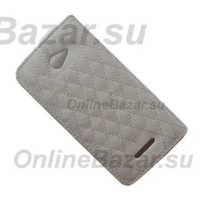 Чехол для HTC X920e (Butterfly) флип боковой натуральная кожа Xuenair Love Fashion Series <белый> ― Nsk.OnlineBazar.su