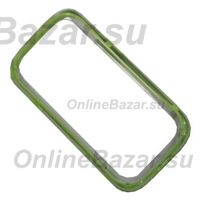 Чехол для Samsung i9305 (Galaxy SIII 4G) бампер пластиковый Vser <зелено-прозрачный> ― Nsk.OnlineBazar.su