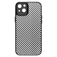 Чехол для Apple iPhone 14 Plus пластиковый вставка под карбон <черный> ― Nsk.OnlineBazar.su