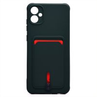 Чехол для Samsung SM-A055F (Galaxy A05) силиконовый с картхолдером №4 <зеленый> ― Nsk.OnlineBazar.su