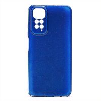 Чехол для Xiaomi 2201117SY силиконовый с блестками №3 <синий> ― Nsk.OnlineBazar.su