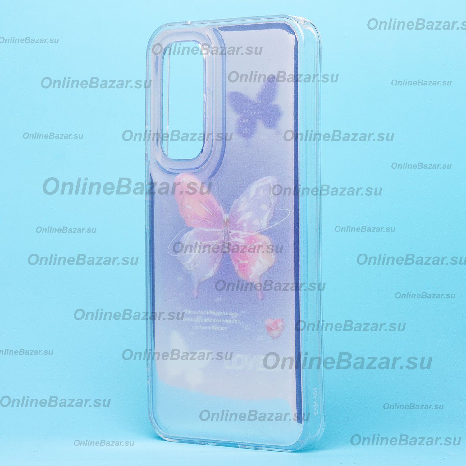 Чехол для Samsung SM-A546E (Galaxy A54 5G) силиконовый (рис. 339) <голубой> ― Nsk.OnlineBazar.su