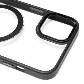 Чехол для Apple iPhone 14 Plus пластиковый MagSafe <черный>