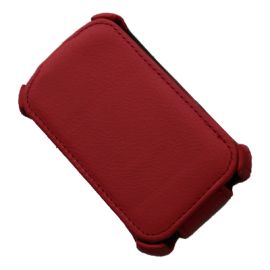 Чехол для HTC Desire C (A320e) флип кожзам №1 <красный>