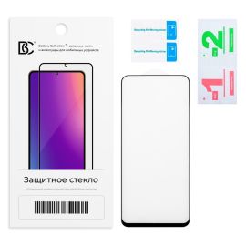 Защитное стекло для Huawei Honor X8a (2,5D/закаленное, полная наклейка) <черный> в блистере